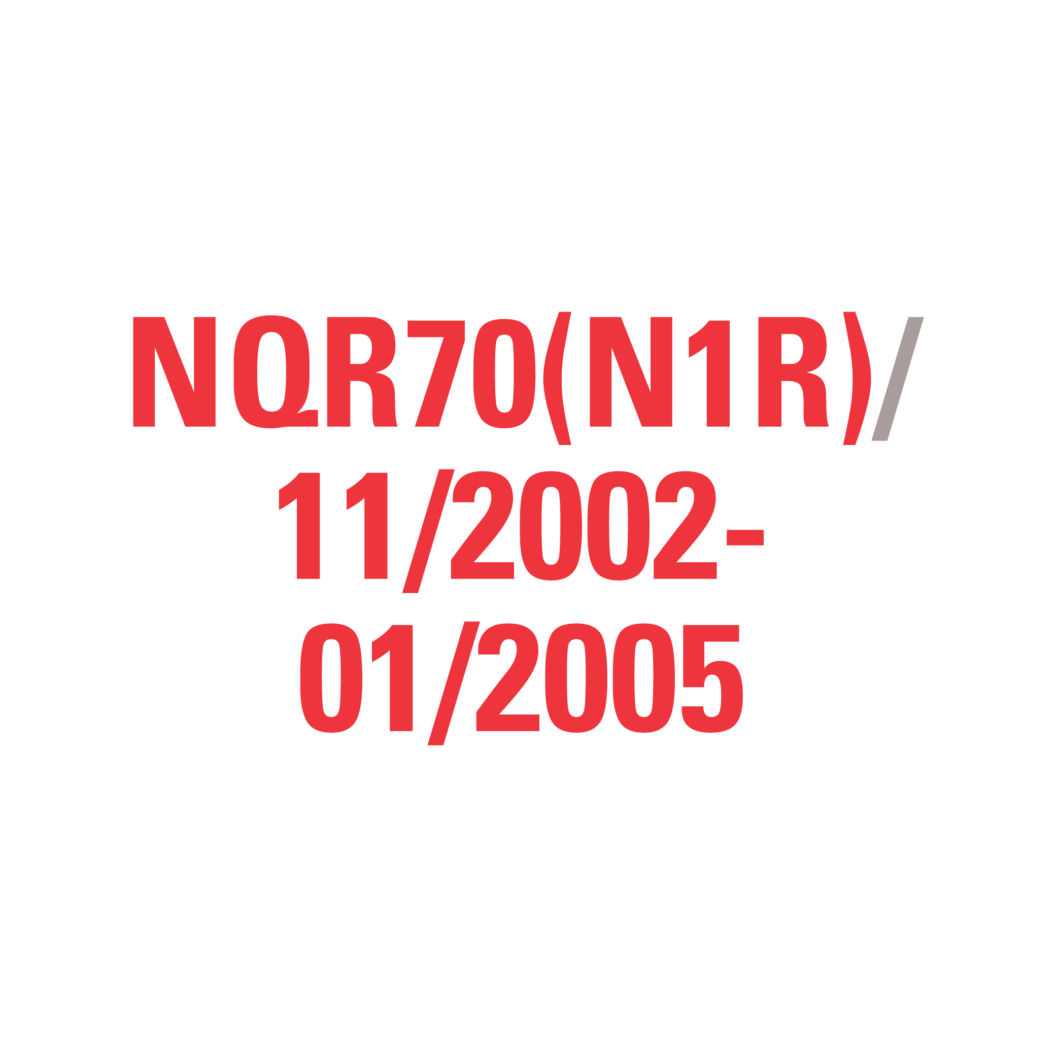 NQR75(N1R) 06/2015-2025